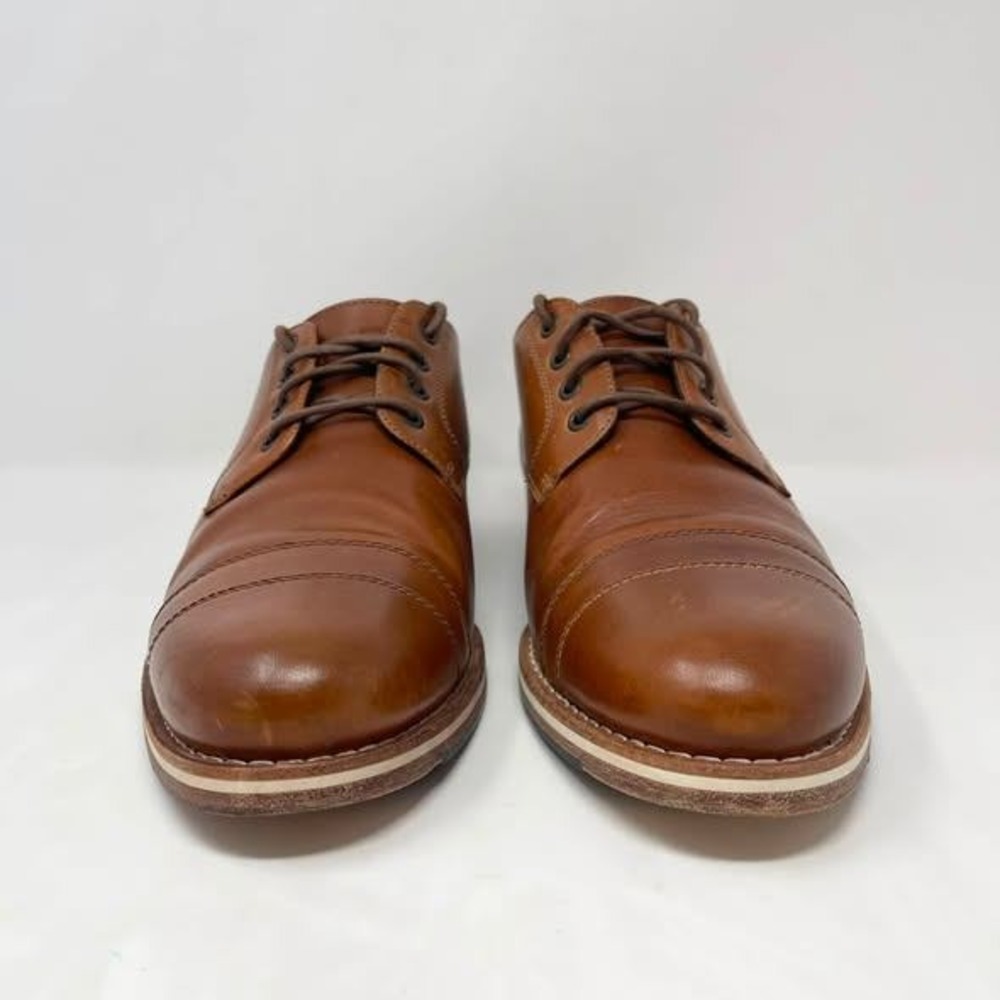 Helm The Bradley Teak Leather Lace Up Shoe Oxford Derby Mens 11M - Picture 5 of 10